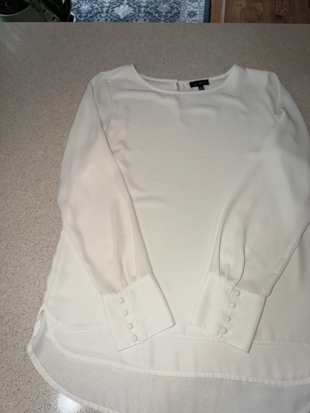The Limited Cream  Blouse – Button Cuff Detail | Size M